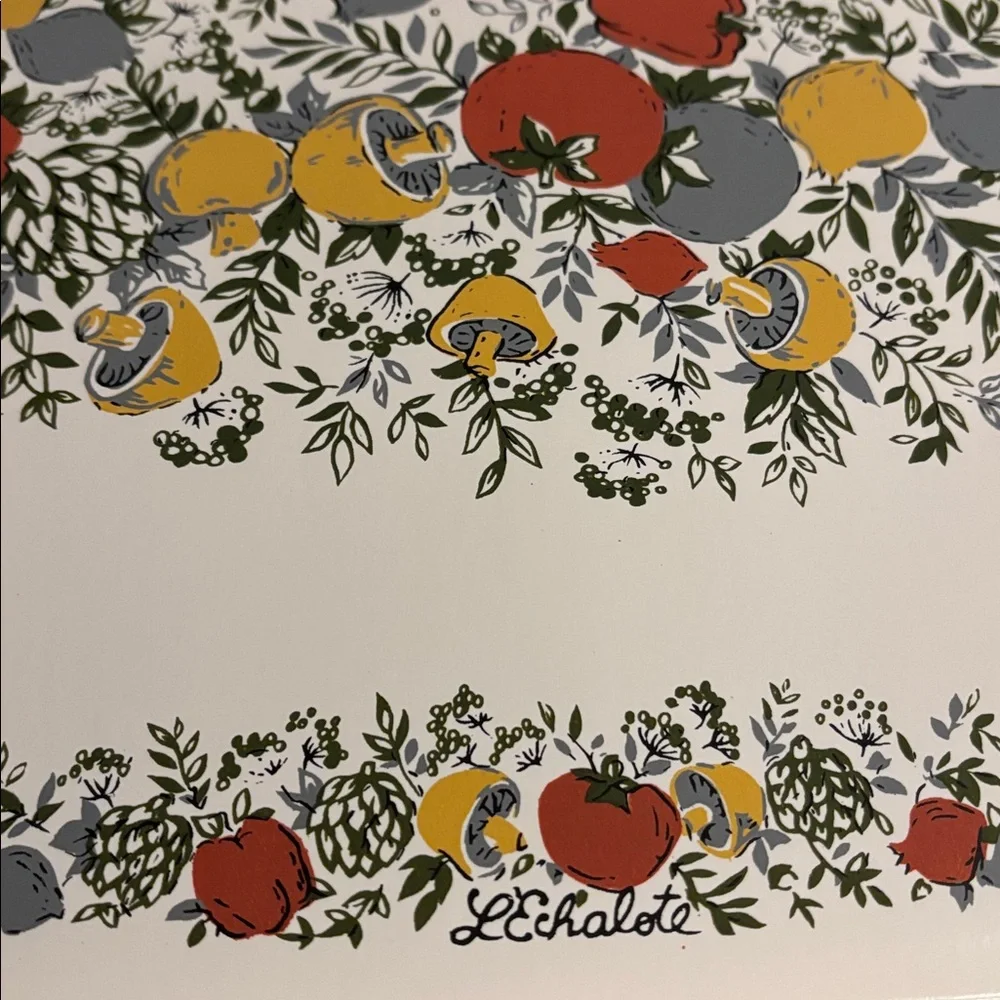 Vintage Corning Corelle SPICE OF LIFE Placemats Vinyl Foam 4pc Set NEW Taiwan